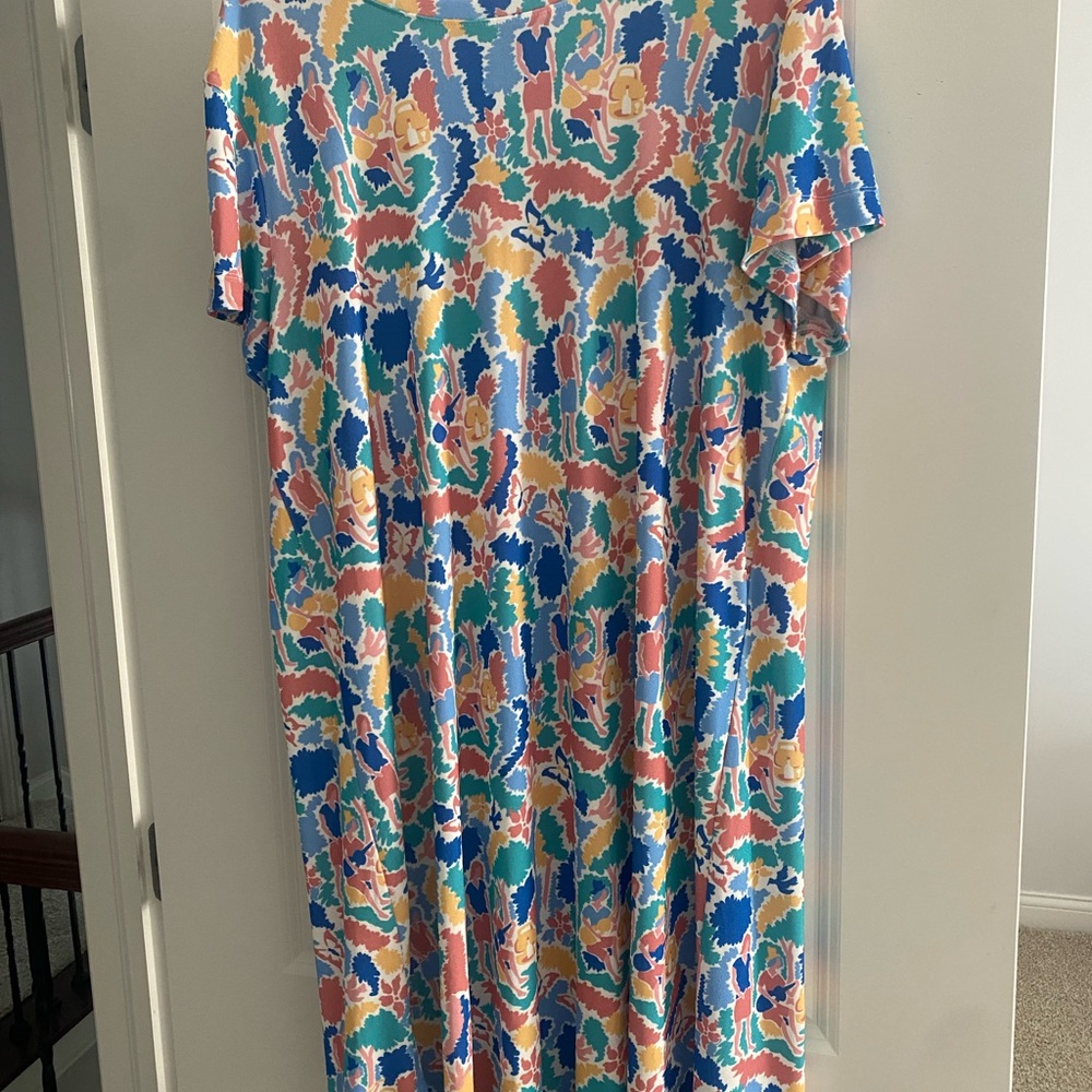 Tuckernuck, Colorful Abstract Print Dress EUC